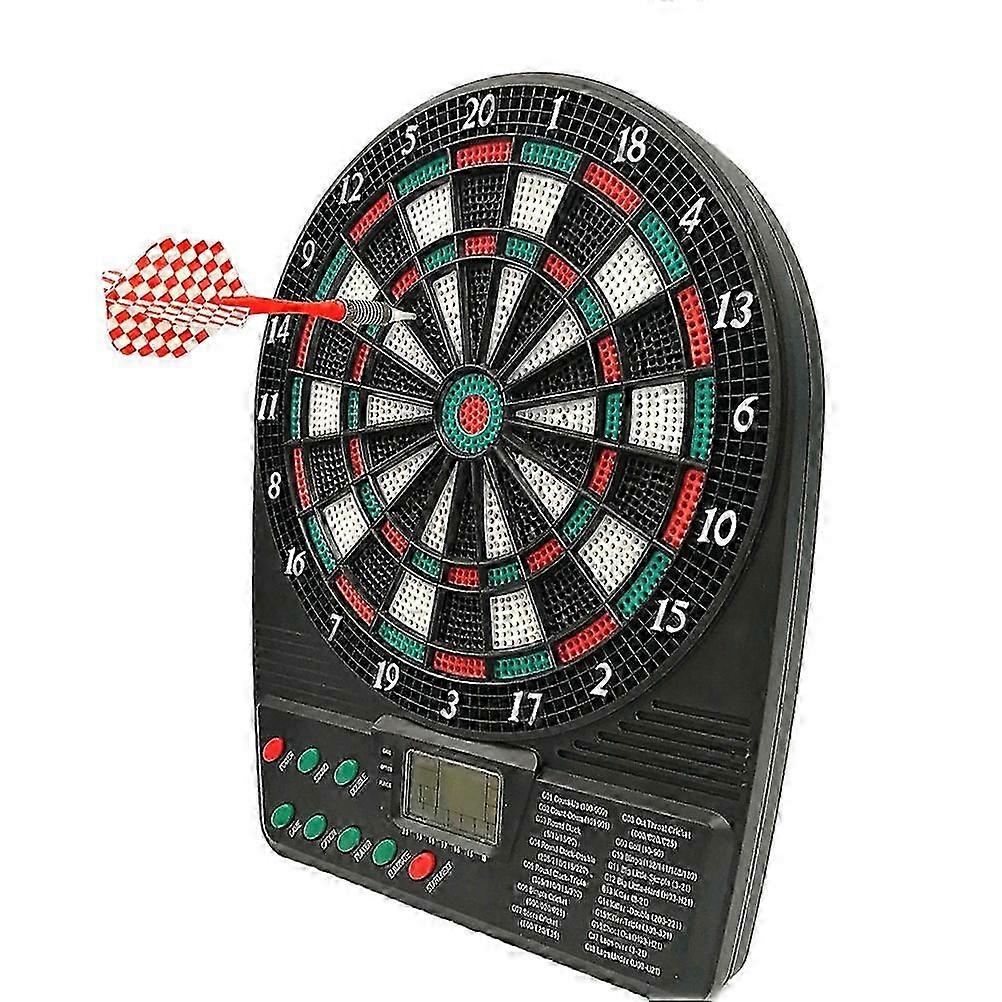 Electronic Darts Board Set Multiplayer LCD Scoring Display with 6 Darts Shot Glass Alcohol Drink Game Home Toys 25-26s