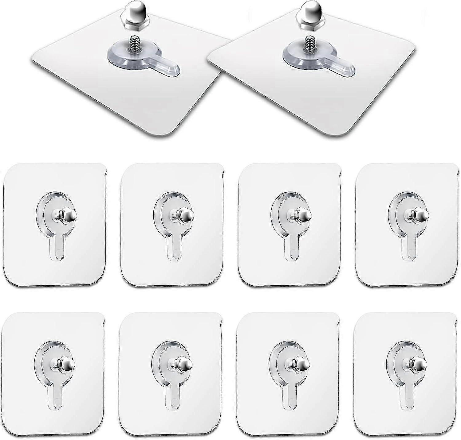 Self-adhesive Screw Self-adhesive Hooks (10 Pcs)