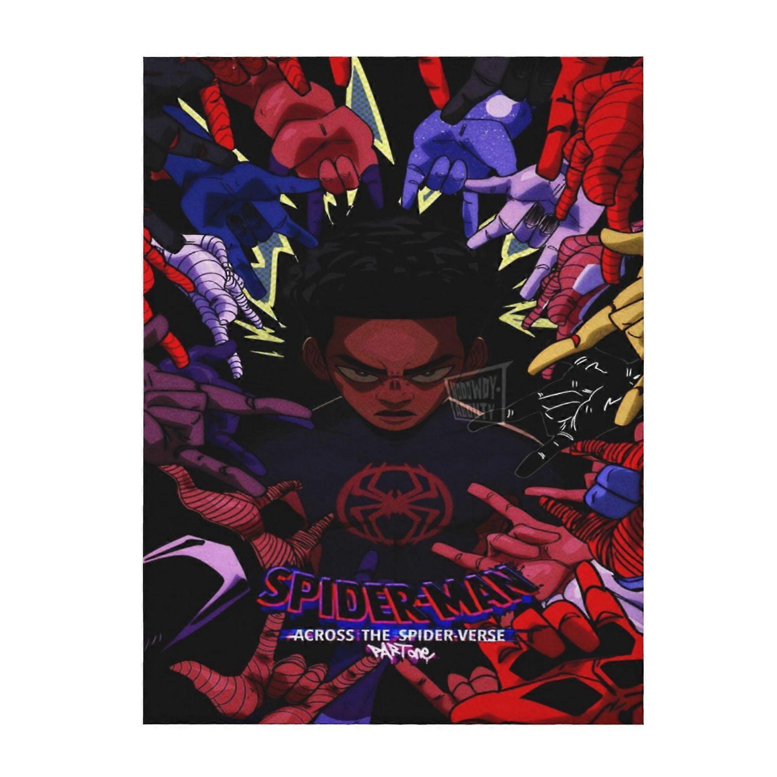 Into The Spider-Verse Soft And Comfortable Throw Blanket Plush Lightweight Warm Plush Flannel Blanket And Throws For Couch Sofa Bed 50"X40"