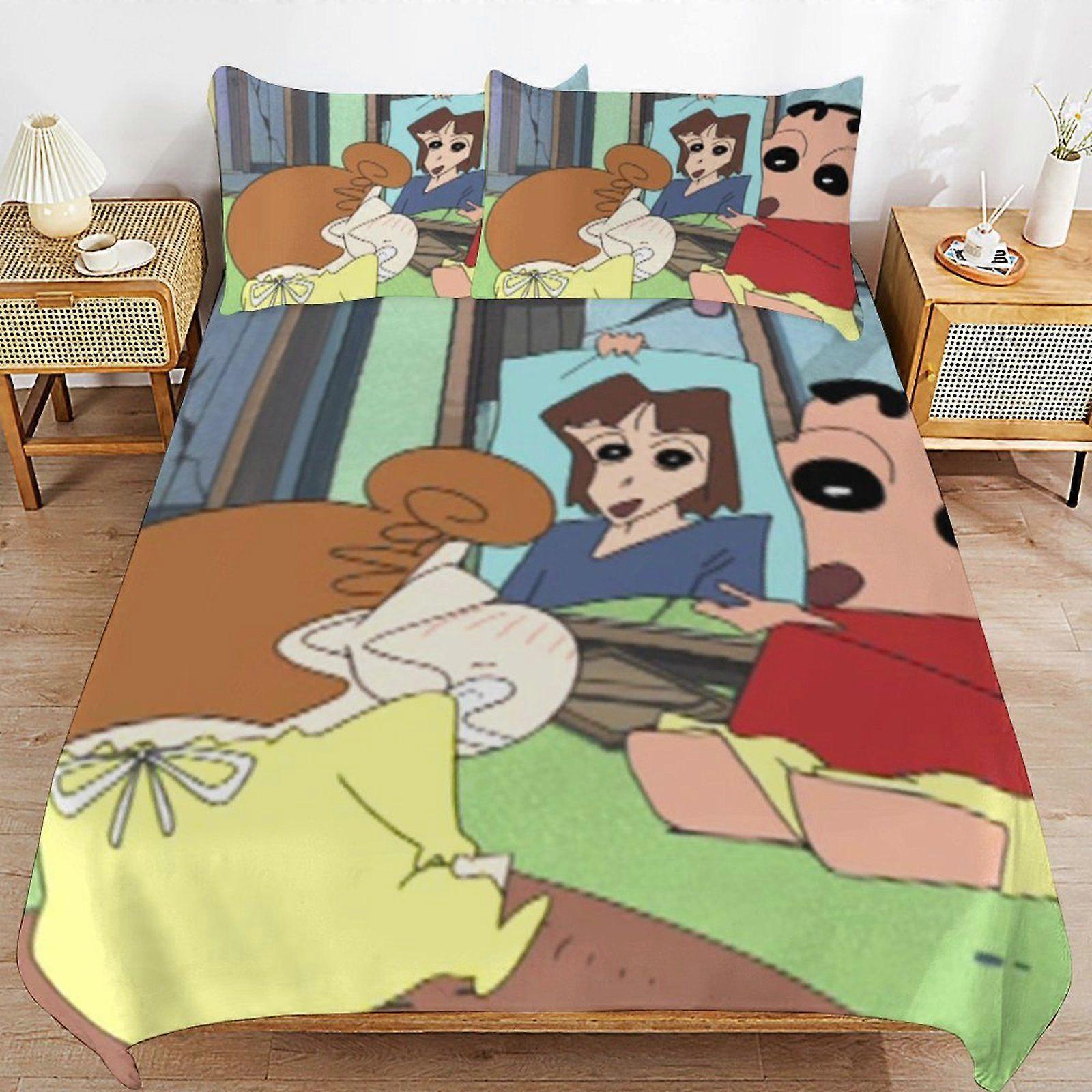T290 Creyon Shin-chan Gentle Handling Long Use Finish Smooth Zipper Function Duvet Cover Sets Comfortable Sleep V290