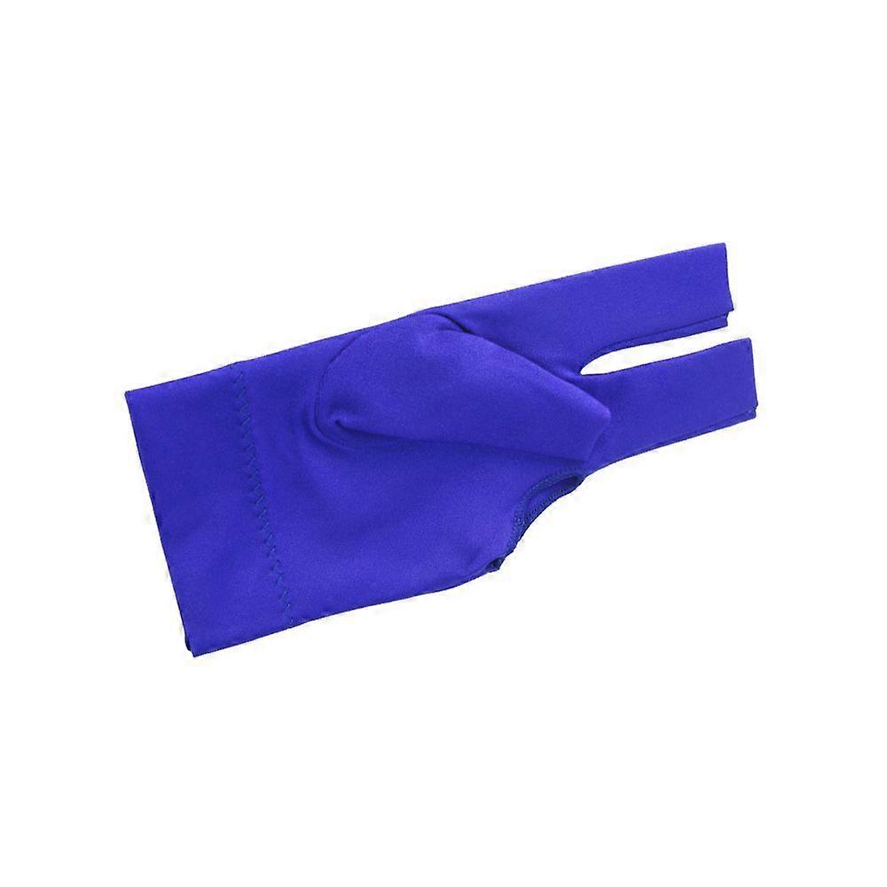 Gant de billard à trois doigts, gant ouvert au bout des doigts, bleu