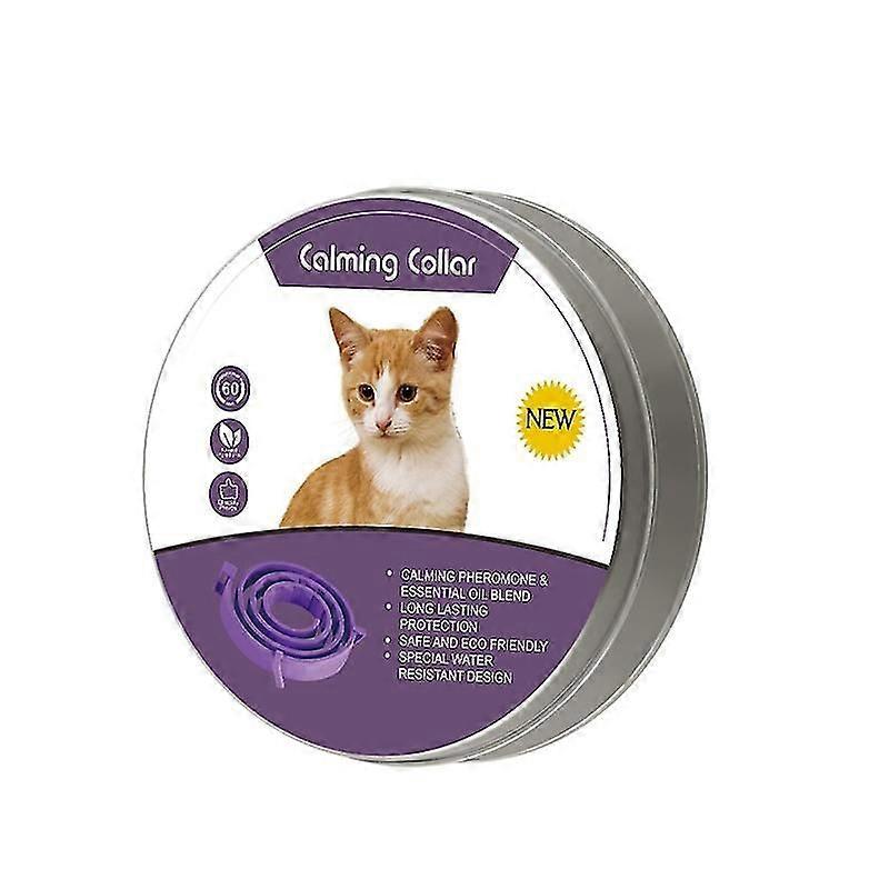 1pc Pet Calm Collar Relieve Anxiety Cat And Dog Pacify Adjustable Tpr Neck Strap Remove Restlessness