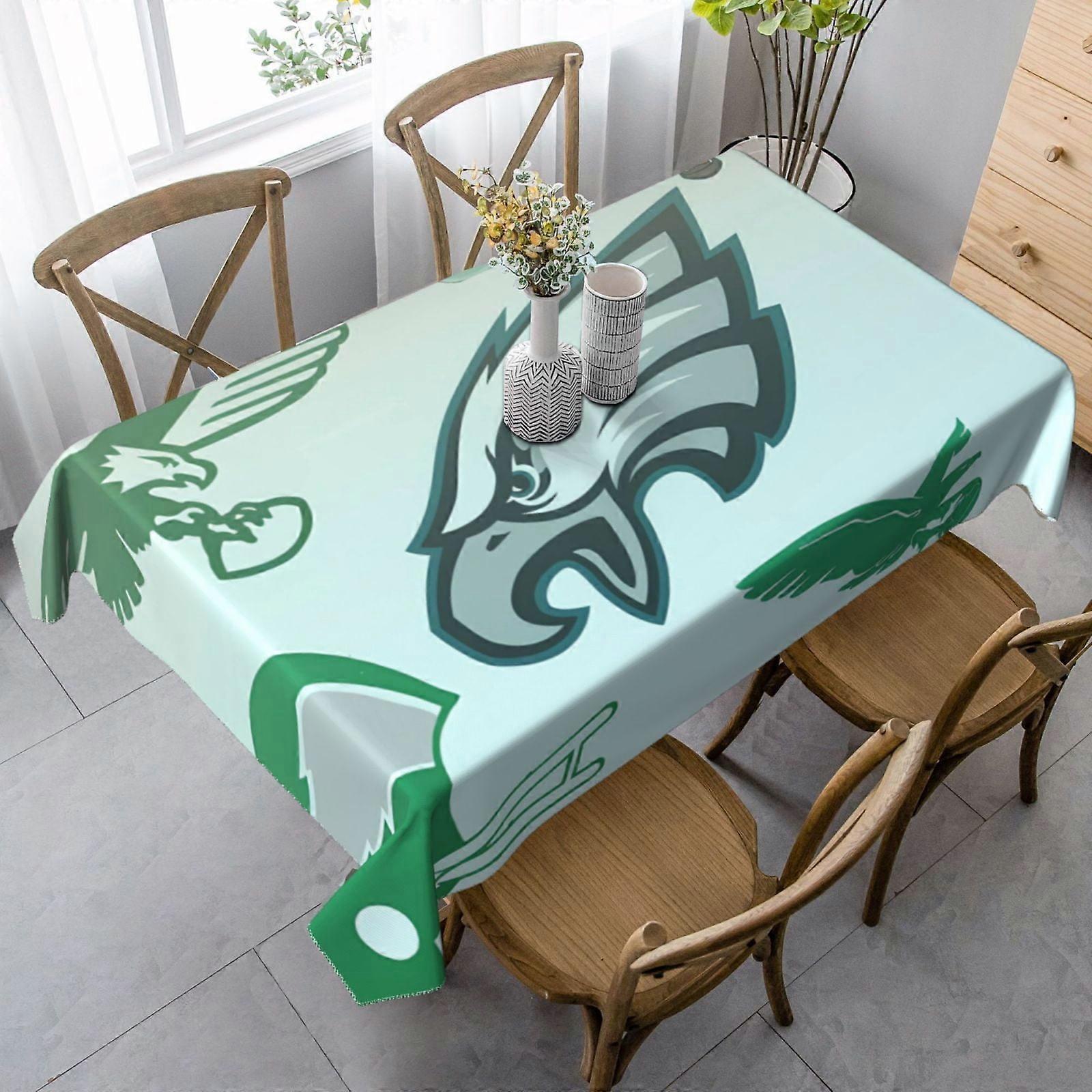 Eagles Rectangular Tablecloth for Indoor Outdoor Use, Compatible with Wedding Buffet, Thanksgiving, Christmas, Picnic, Reusable & Wrinkle Resistant