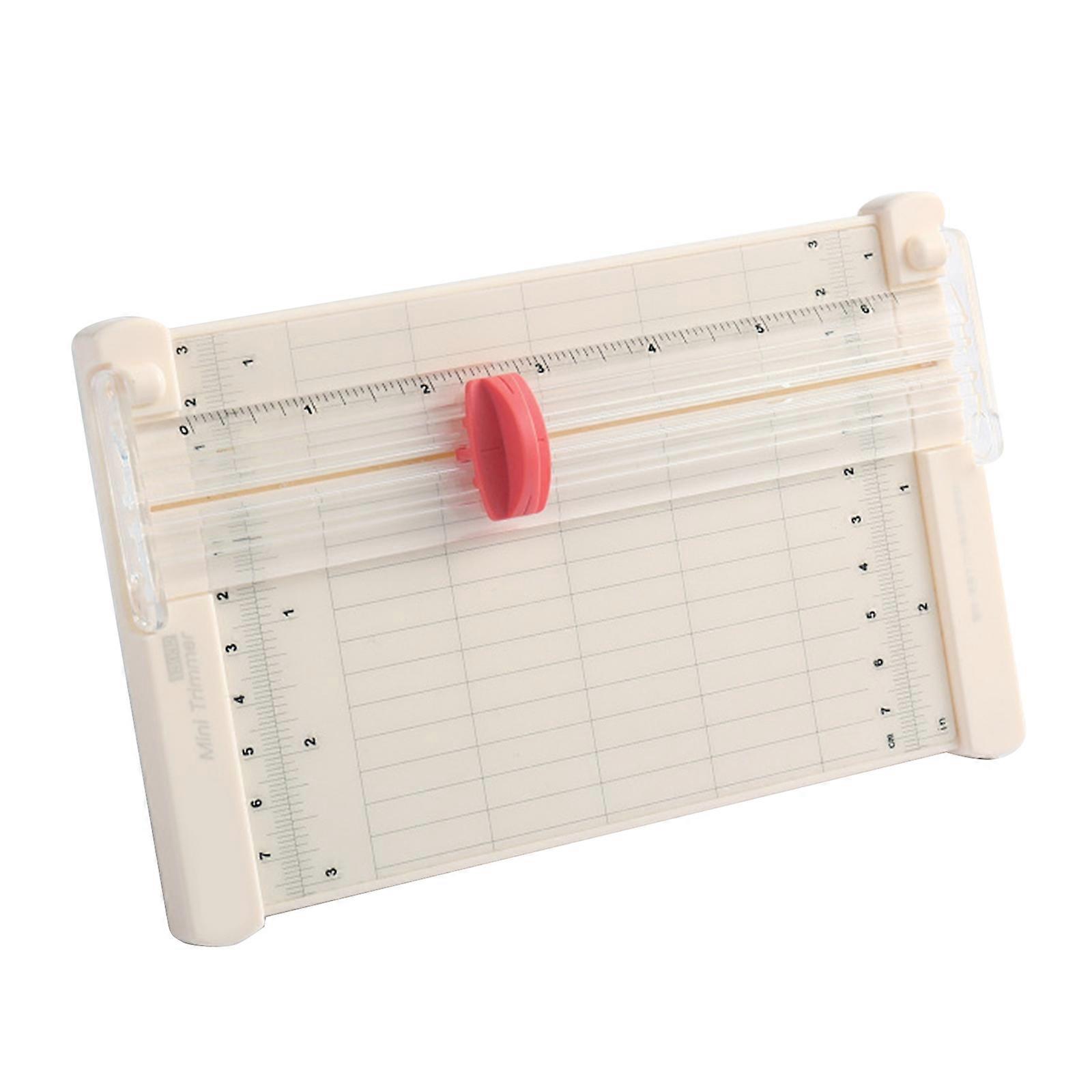 Multifunction Paper Cutter Scrapbooking Tool Paper Trimmer with Folding Side Ruler for Craft Paper Label Cardstock Multicolor