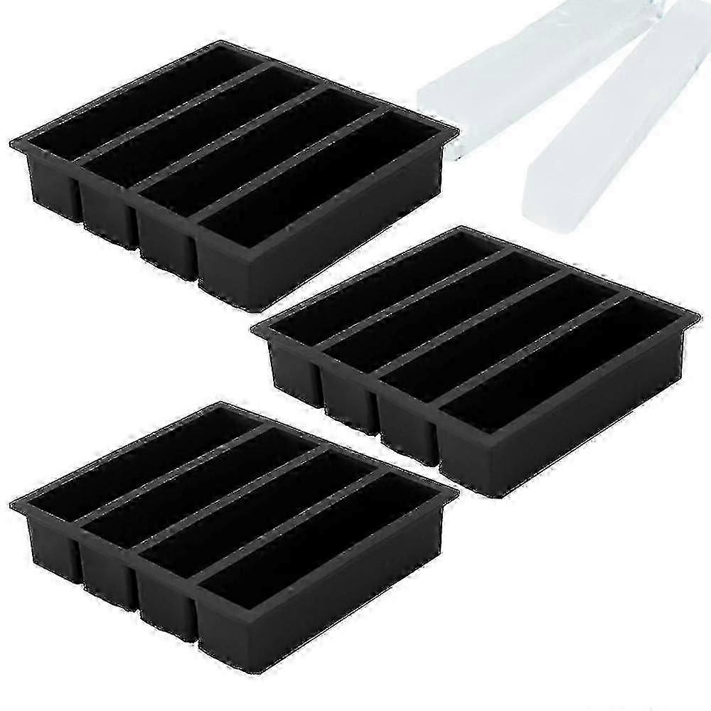 Silicone Ice Cube Tray for Water Bottles 12-Cavity Reusable Mold with Easy Release Long Ice Sticks