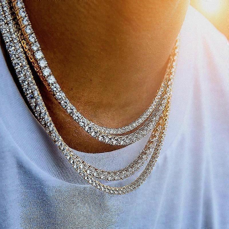 Ice Tennis Chain Men Thick Necklace
