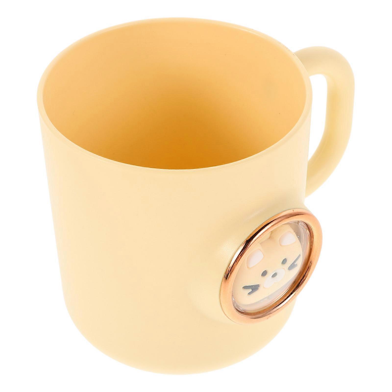 Children's Tooth Brush Cup With Handle For Bathroom Use Safe Materials Versatile Design 1Pcs