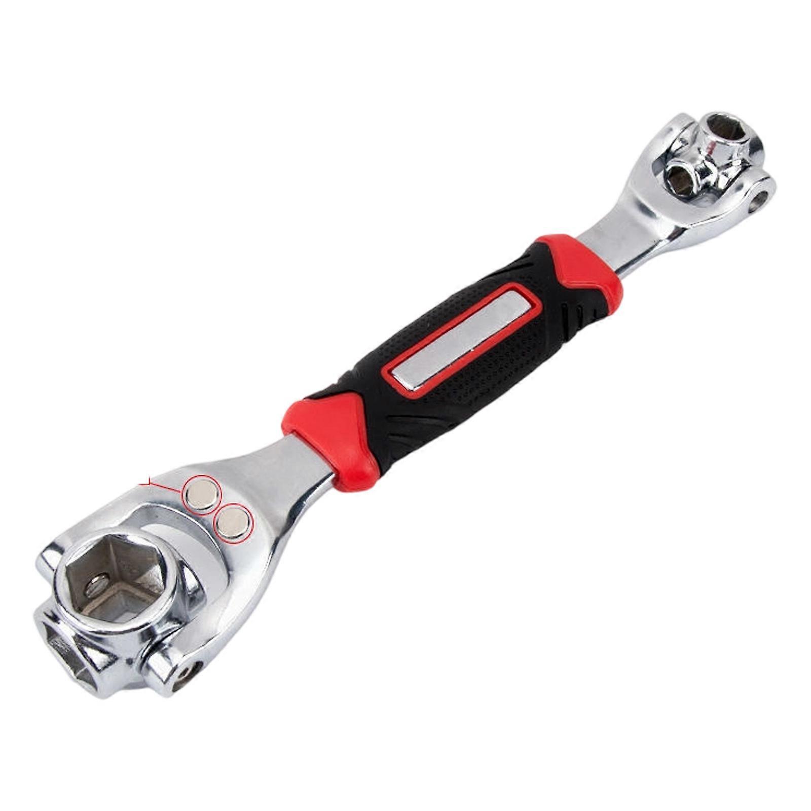 360 Degee Rotating Socket Wrench Spanner Set 8 in 1 Corrosion Resistant Steel Fast Change Mechanism For Home Maintenance Multicolor