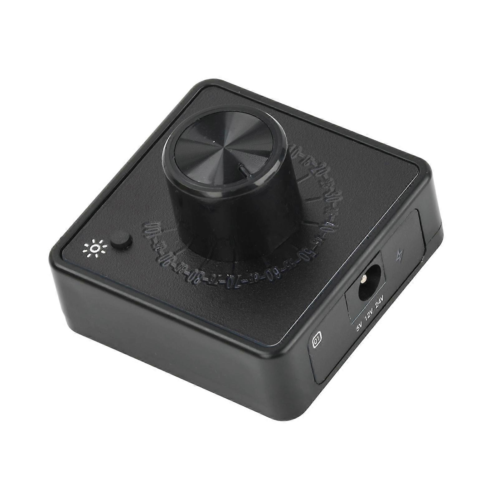 4 Wire Fan Speed Regulator with Backlit Display 5V 12V Input PD Fast Charging Compactly Design Multicolor