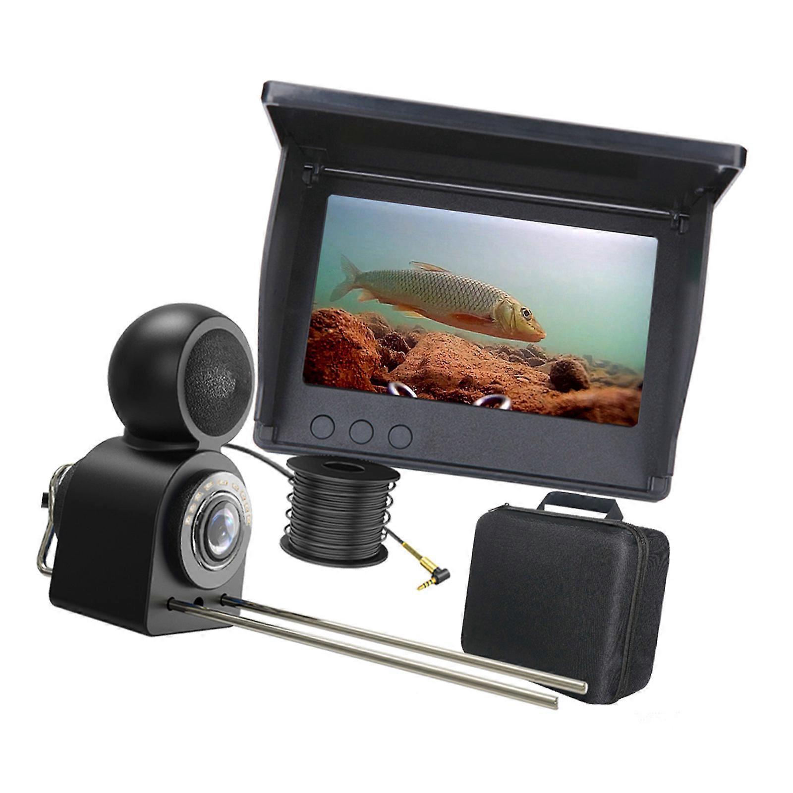 Practical Fish Finder With 4.3Inch Display Real Time Sonars Imaging 150CM Ranges Depth Trackers Night Views For Anglers Multicolor