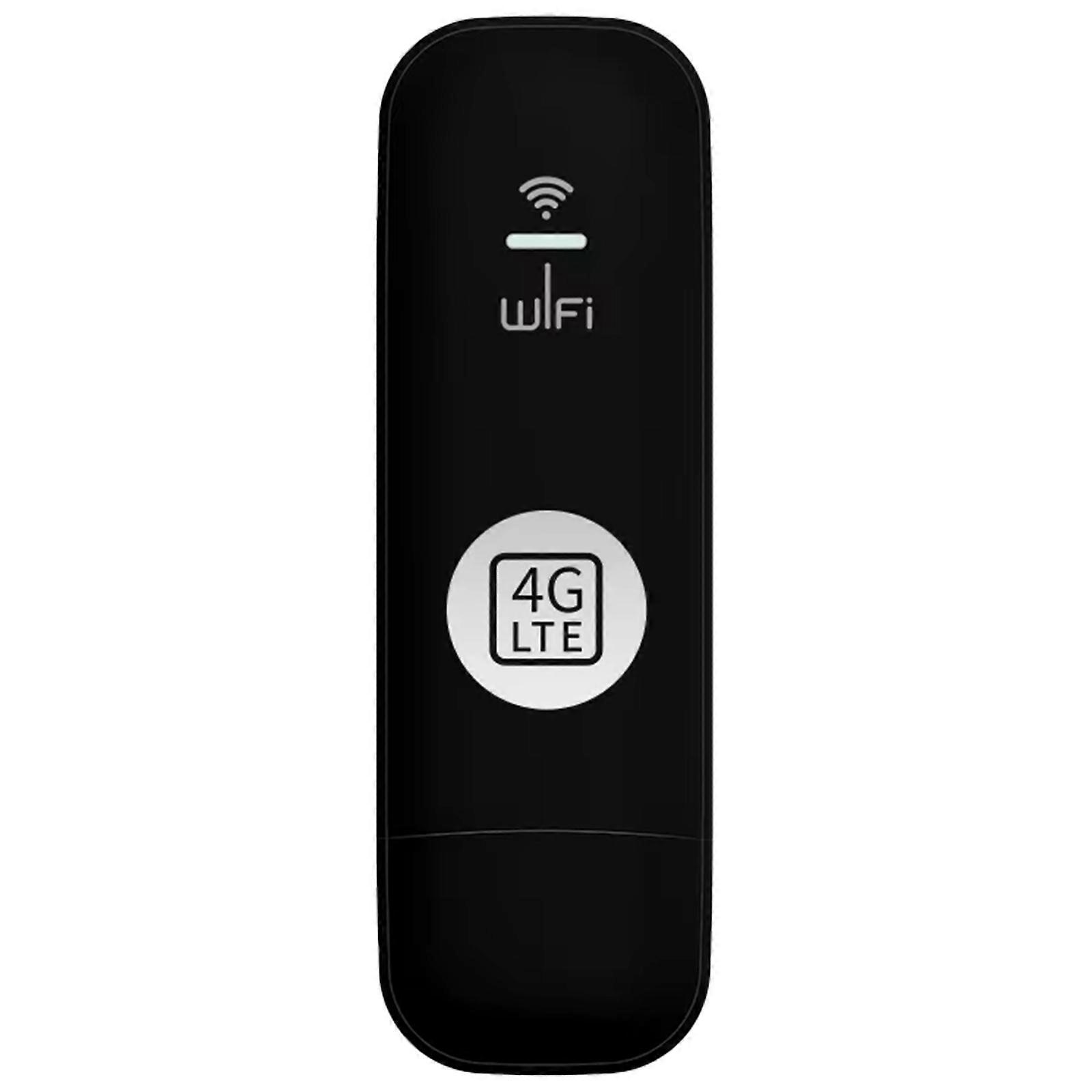 Modem 4G USB Dongle WiFi Router con slot per schede 150Mbps Mobile Wireless WiFi Adapter 4G Router Home Office Nero