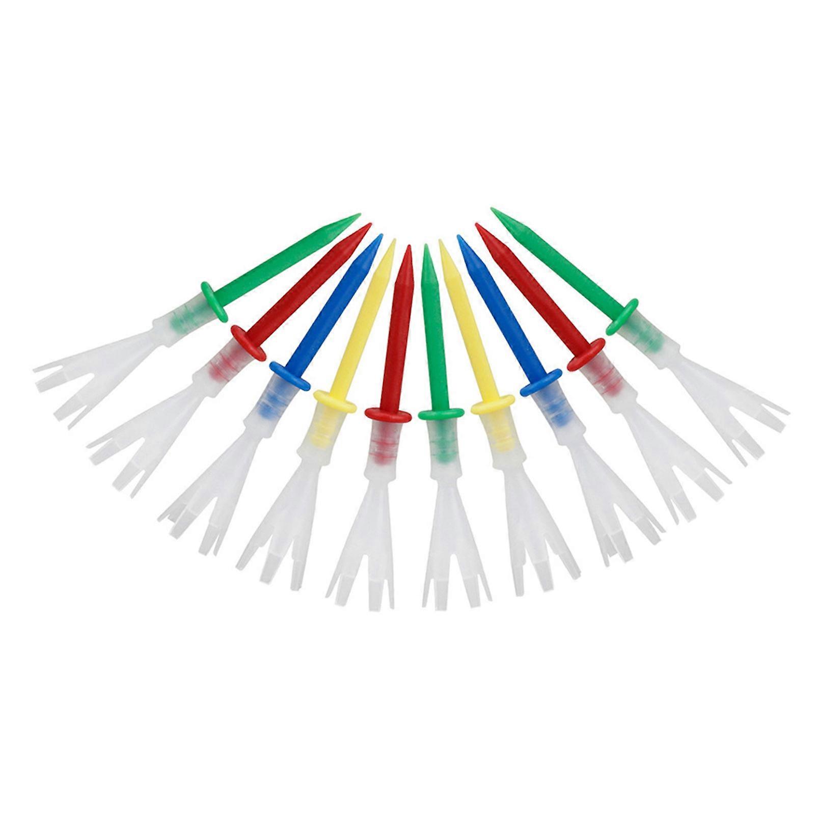 Quickly Install Two Sections Golf Tees Reusables Silicone Plastic Golf Tees Ensures Secure Placement  83MM