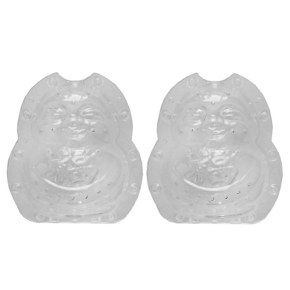 2 Pack Transparent Buddha Shaped Watermelon Growing Mould for Fruit and Vegetable Shaping