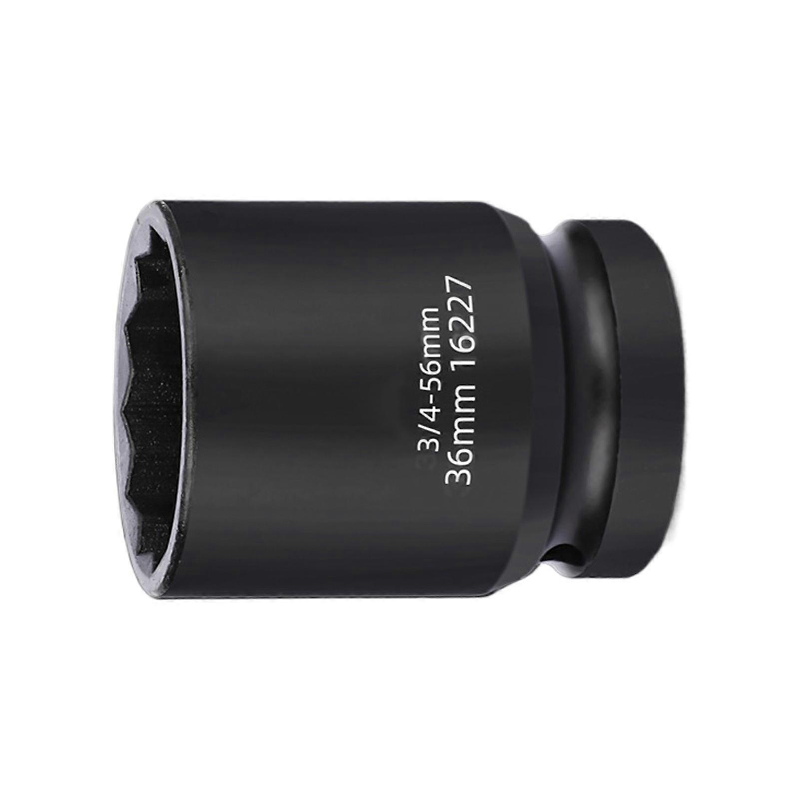 3/4Inch Drive 12 Point Impact Wrench Socket Ideal for Tire Changing and Mechanical Projects Auto Repair Easy Removal Multicolor