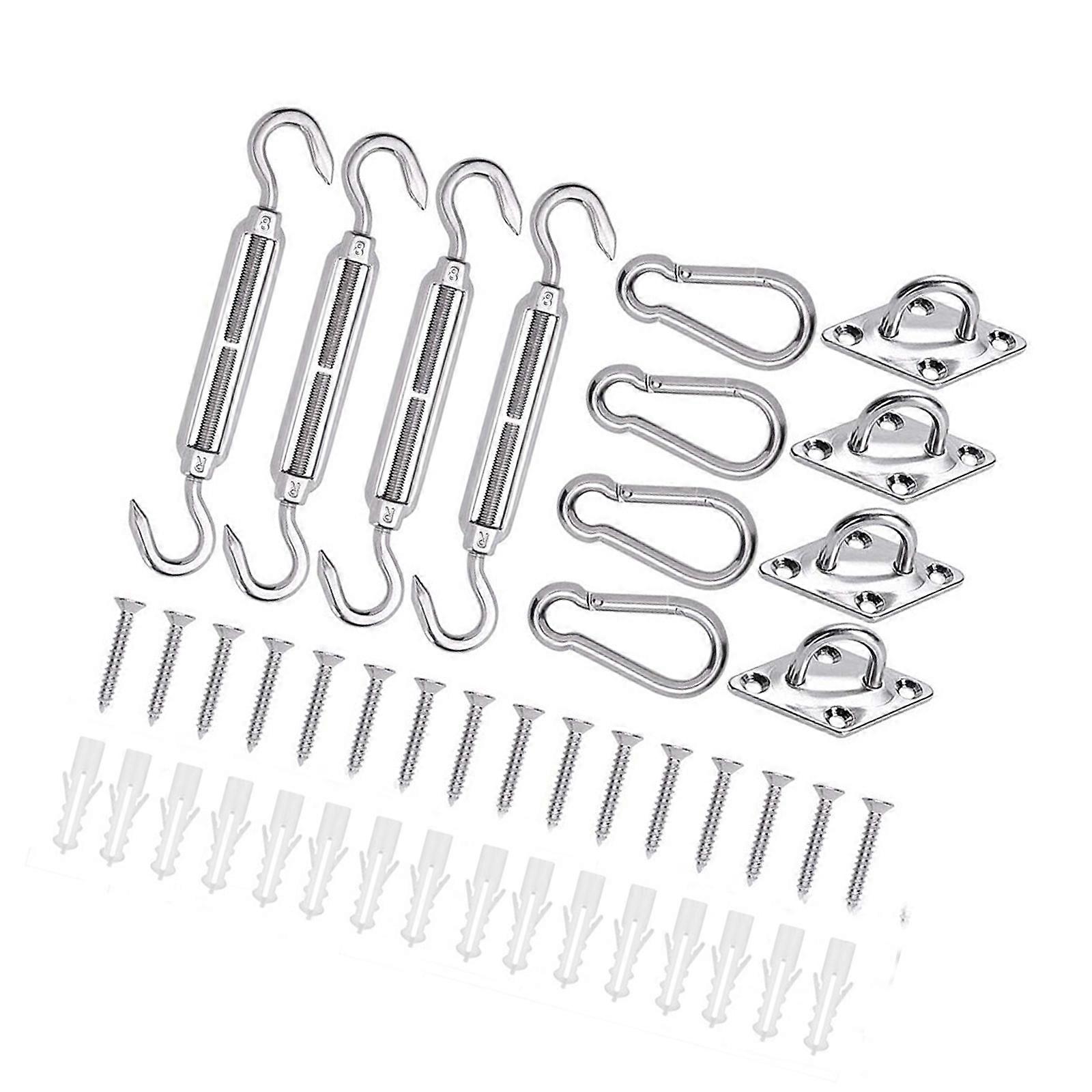 Stainless Steel Sunshade Sail Fixing Accessory Sunshade Sail Hardware Kits Sunshade Sail Hardware Awnings Attachments Multicolor