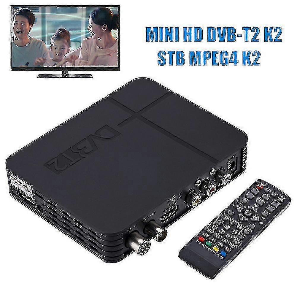 Bärbar Dvb-t2 Stb Mpeg4 K2 Digital Tv Box Set-top Mottagare Tuner Receptor