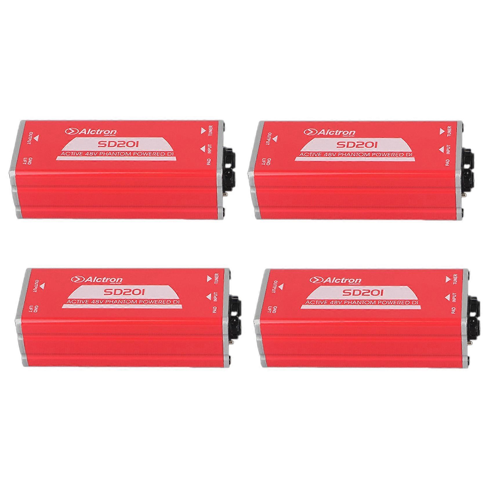 4X SD201 Active DI Box Impedance Transformation DIBOX Professional Stage Effects Direct Connect Box