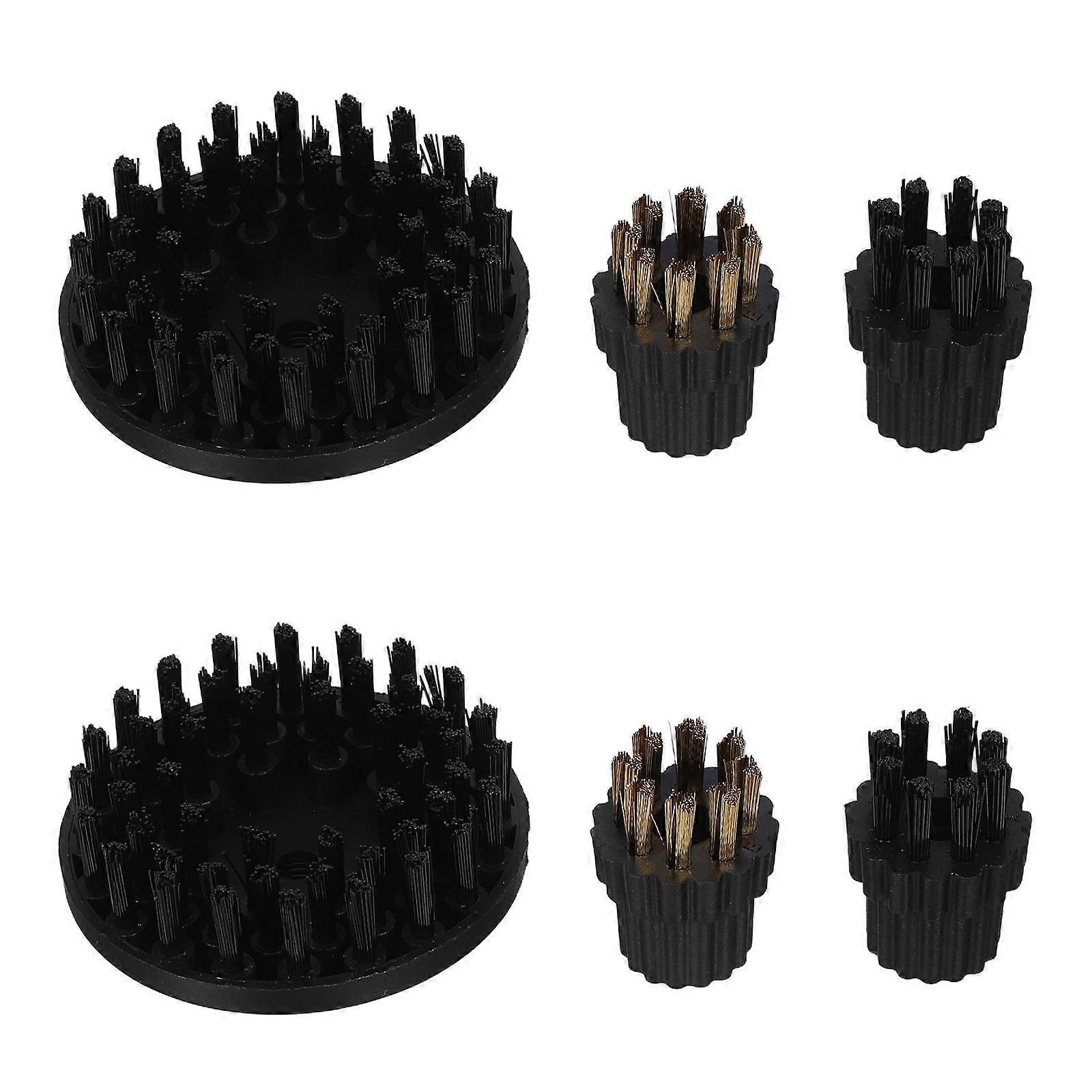 Steam Cleaning Machine Brush 6Pcs for Hard Surface Cleaning Tasks
