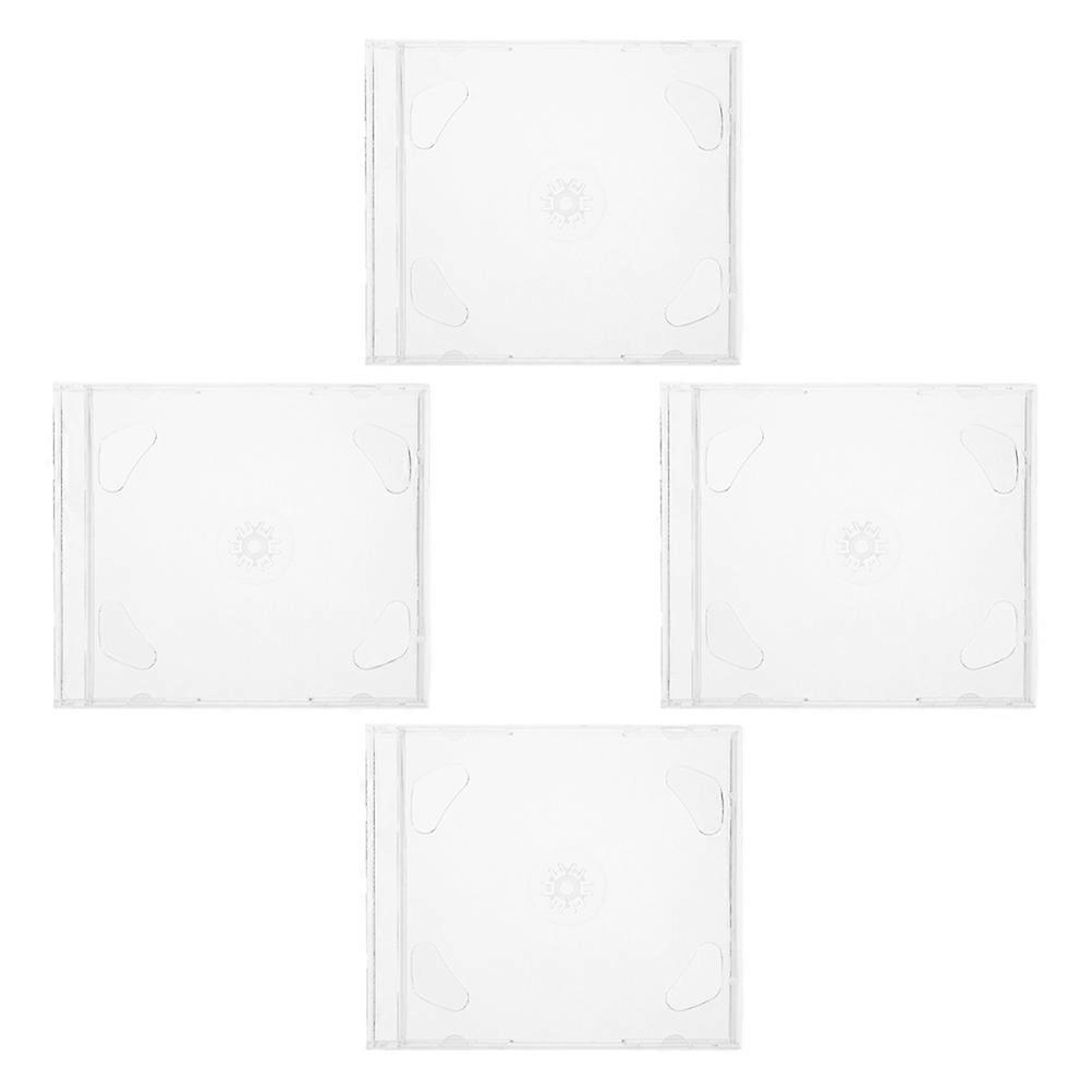 Holder For Dvds Cd Storage Organizer Box Simple Design General Users 4Pcs