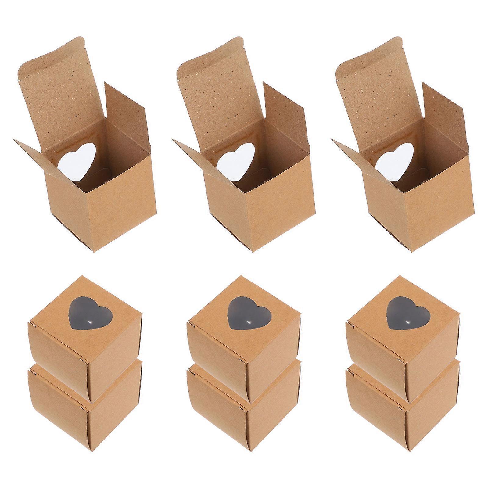 Paper Candy Boxes Brown for Holding Candy 100Pcs Christmas Gift Boxes