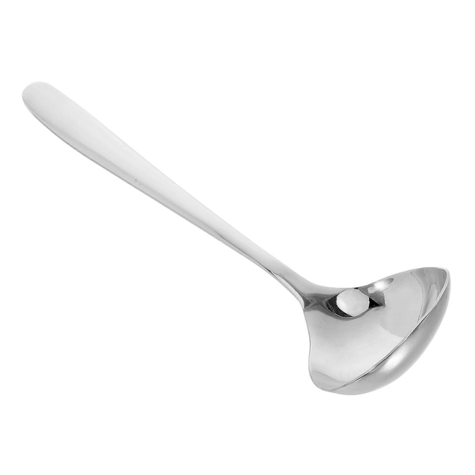 Stainless Steel Soup Spoon with Long Handle Korean Style Ladle Rust Resistant Easy Clean Serving Tool