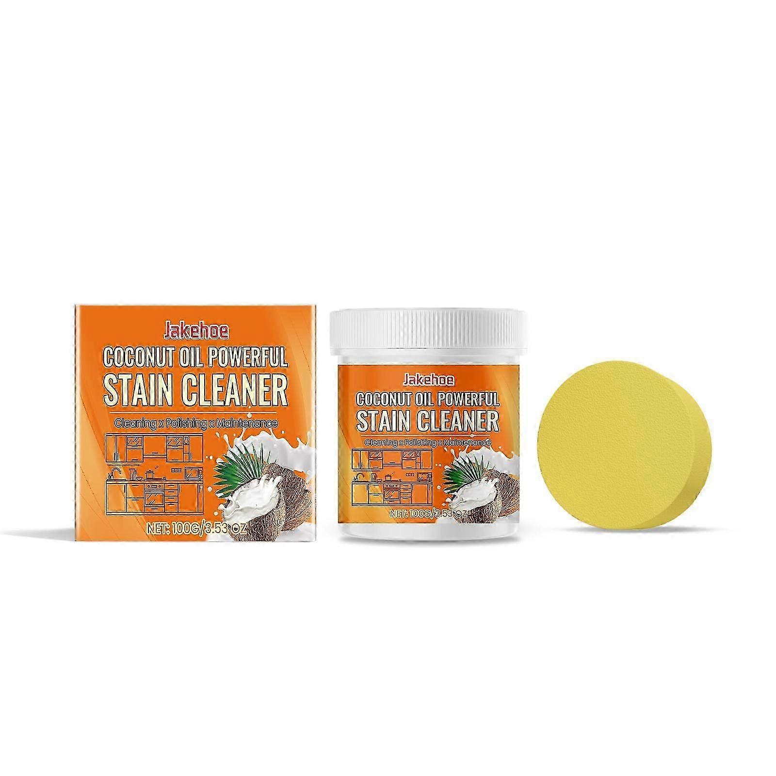 Coconut Oil Cleaning Paste - Multi-Purpose Surface Cleaner & Polisher for Stain Removal