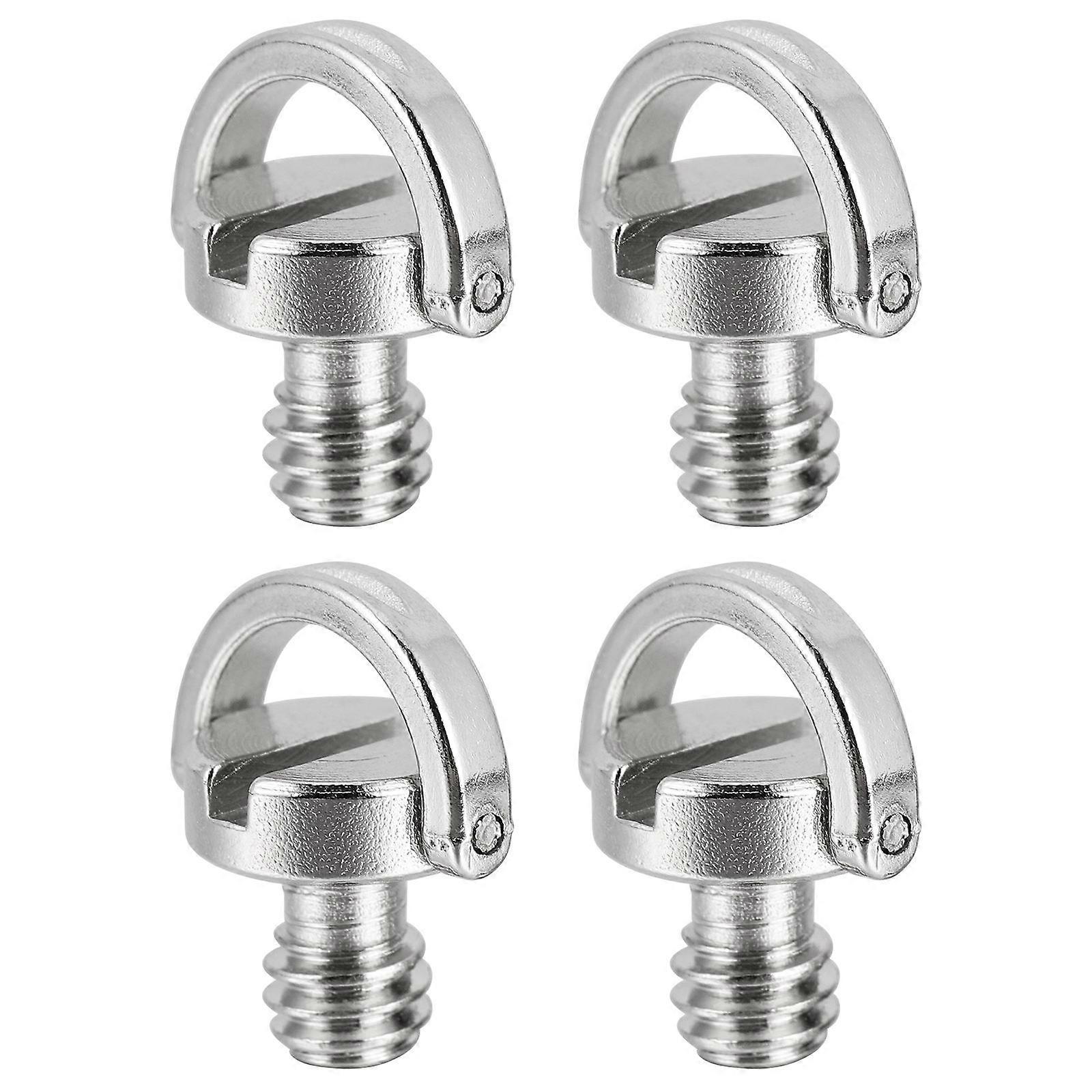 4pcs Camera Screw with Slotted for Tripod Monopod Ball Head Quick Release Plate