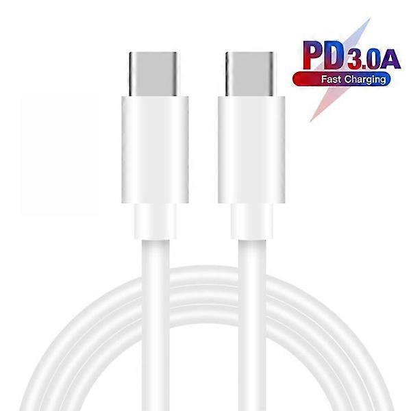 For compatible with Apple USB-C to USB-C charging cable, 1 Meter White