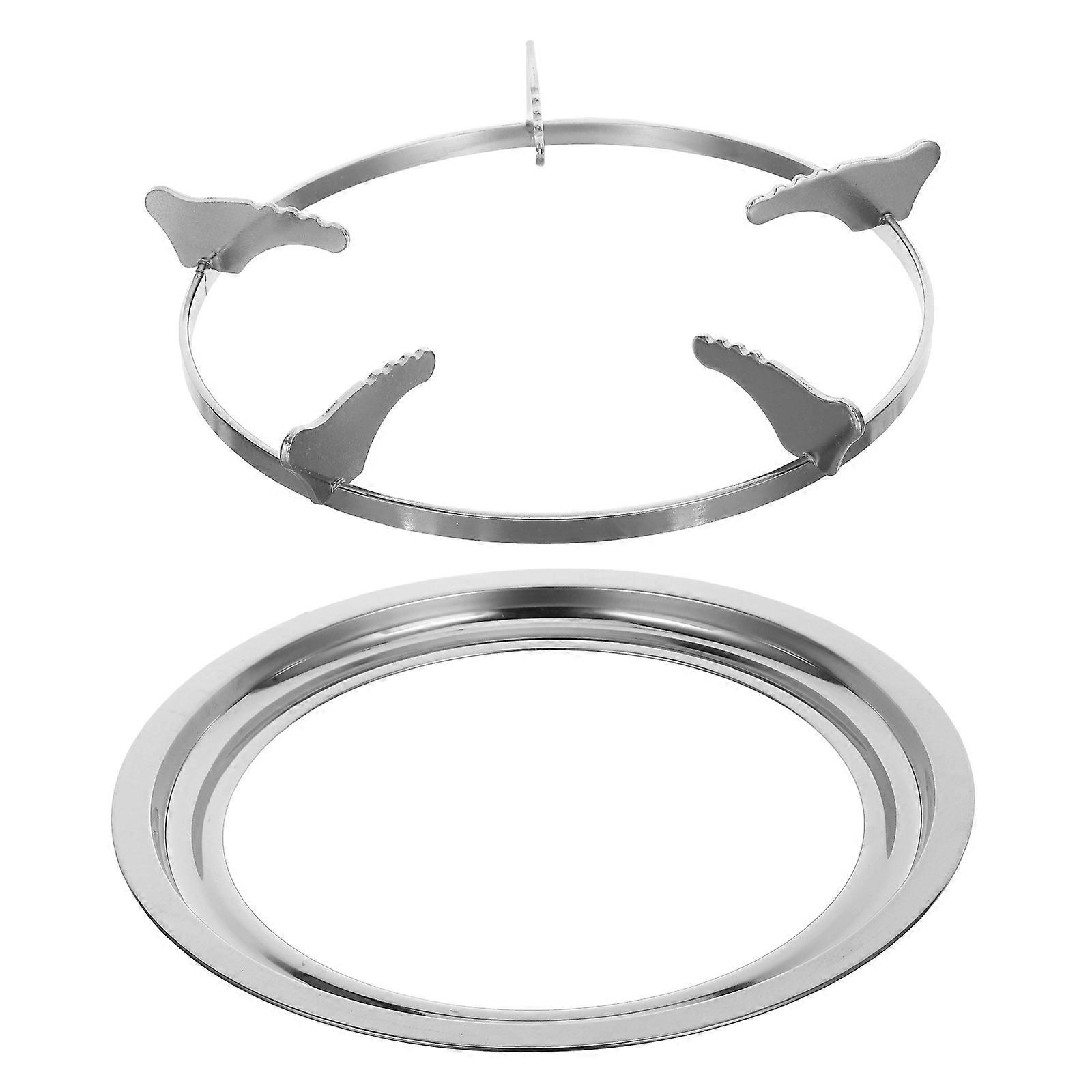 Wok Trivet for Home Cast Iron Range Holder with Heat Resistance Easy to Clean for Cooking 1Set