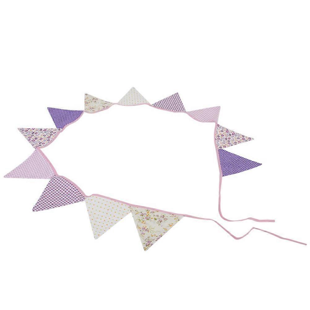 Decoration Bunting Triangle Flags for Holiday Party 12Pcs