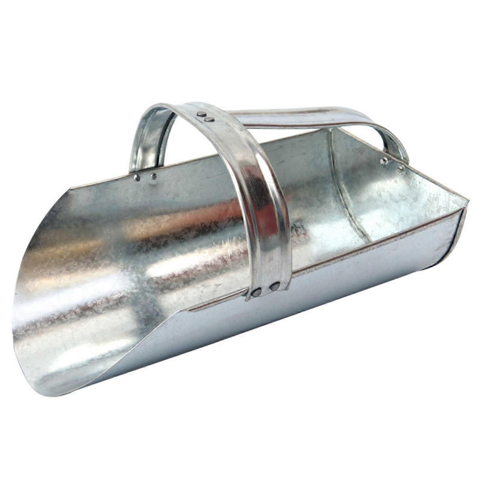 Iron Feeding Scoops Poultry Use High Capacity Comfortable Ergonomic Handle Easyly To Clean Multicolor