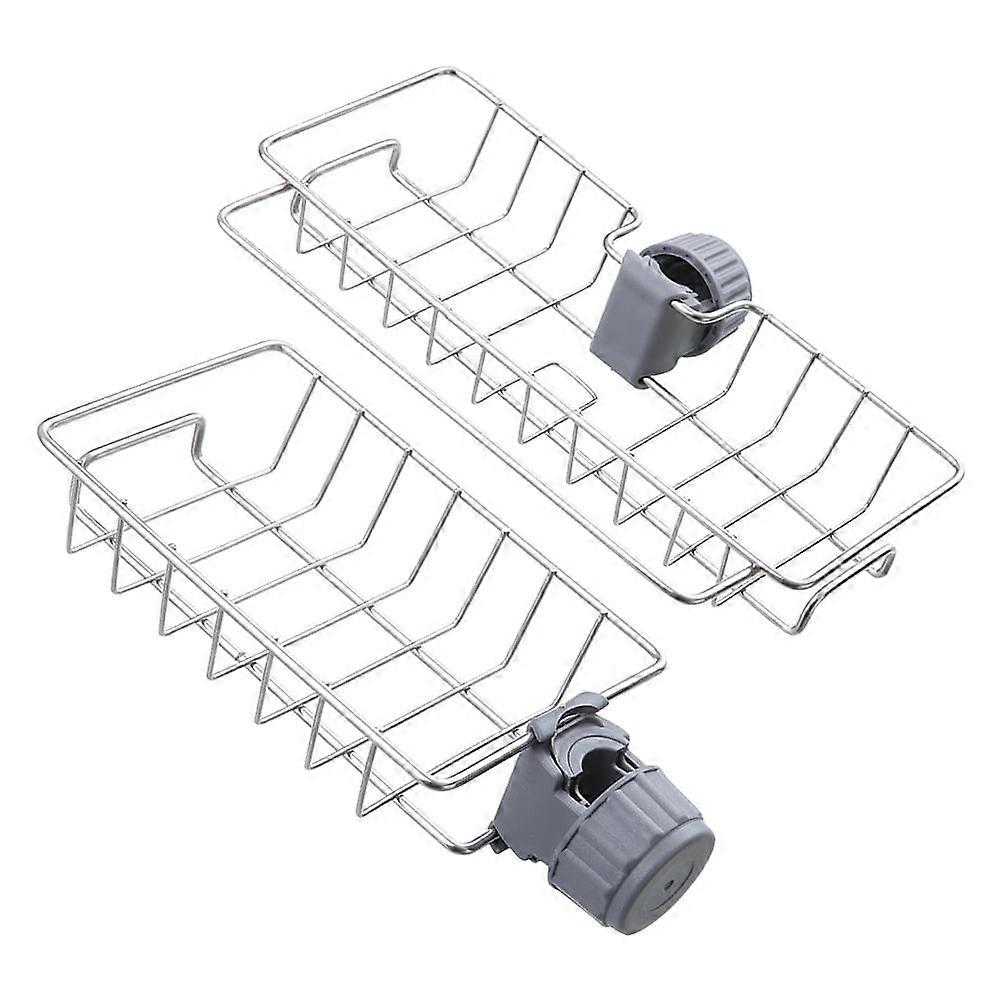 2 Pcs Sponge Drainer Kitchen Organization Kitchen Accessory Kitchen Storage Shelf