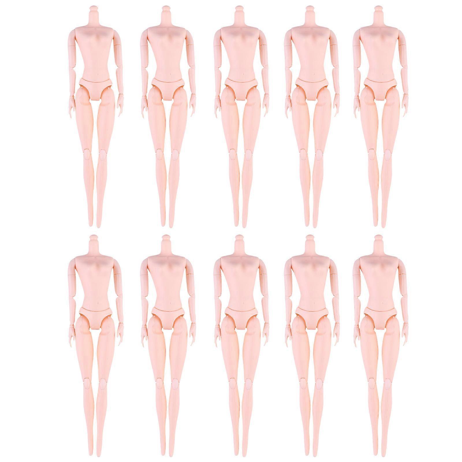 Plastic Joint Doll Toy with 16 Movable Joints for DIY Use 10Pcs