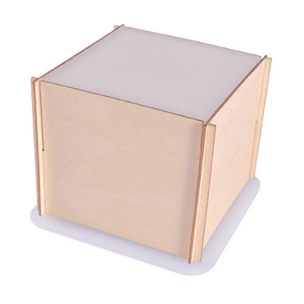 Epoxy Resin Cube Mold with Wooden Frame for DIY Flower Preservation 1Set