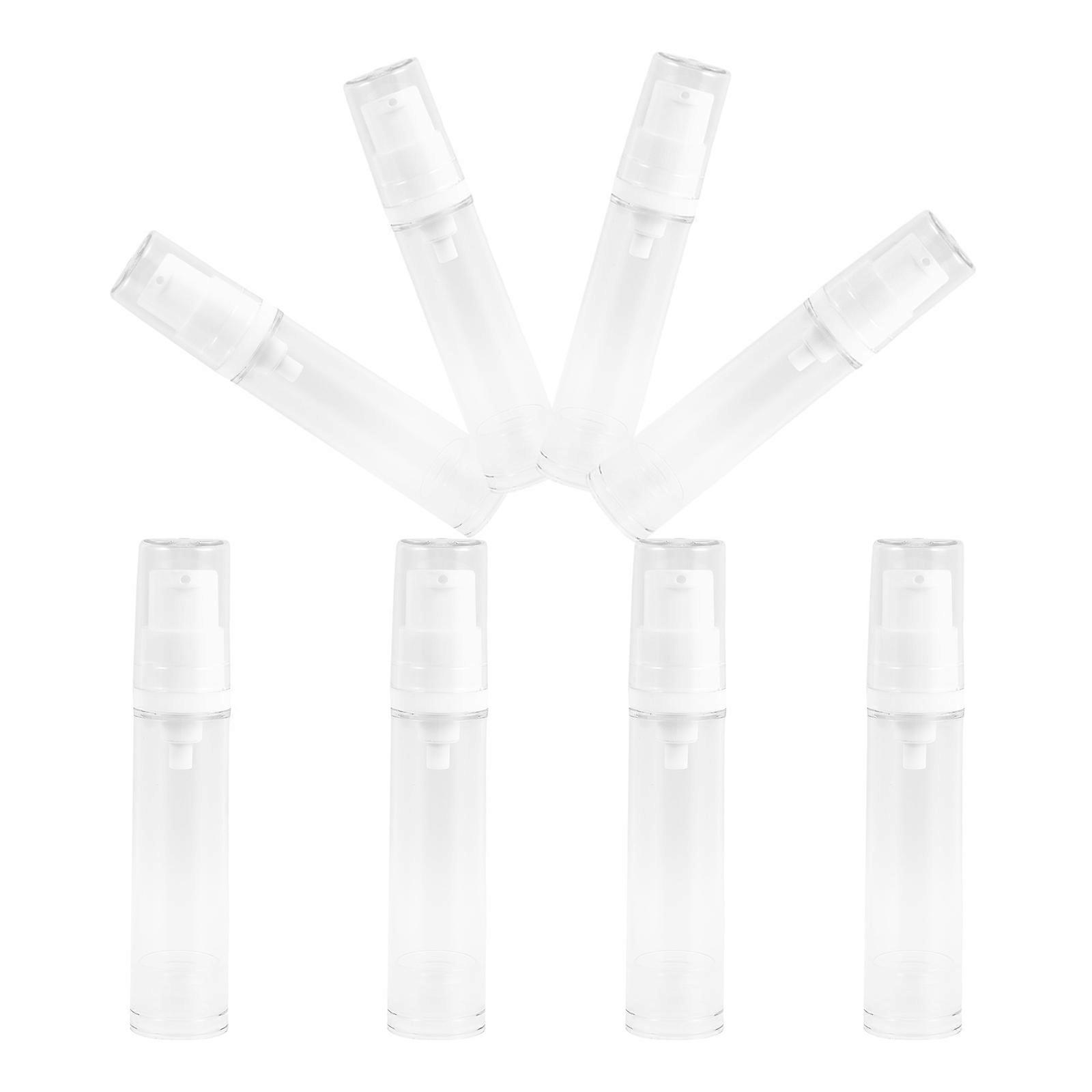 Tiny Travel Containers Airless Pump Bottle for Lotion Dispenser 8Pcs