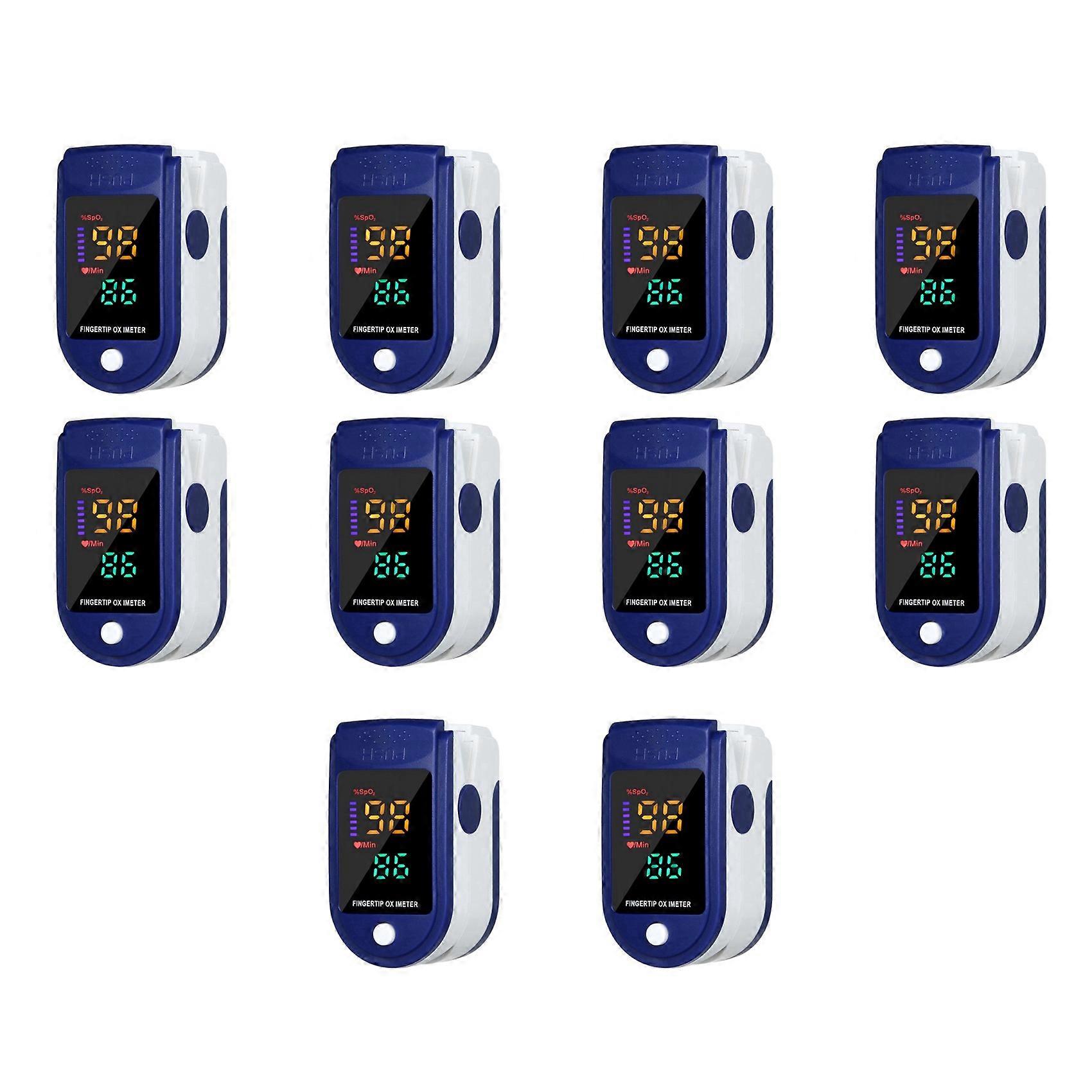 10X Lk87 Portable Finger Oximeter with Four Color LED