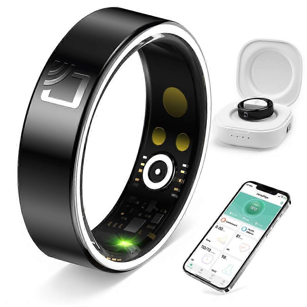 Smart Ring with Heart Rate and Sleep Monitor, Blood Oxygen and Fitness Tracking, 8 Sport Modes
