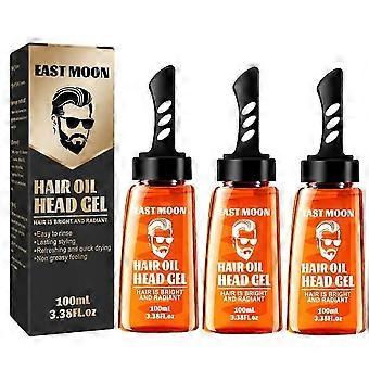 2-in-1 Haarstyling-Wachs-Gel für Männer mit Kamm
