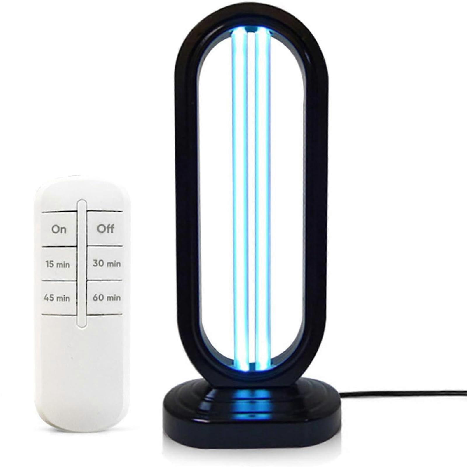 UV Light Sanitizer with Timer Remote, 430 sq ft Coverage, UV Lamp for Room and Bed Bugs, Black