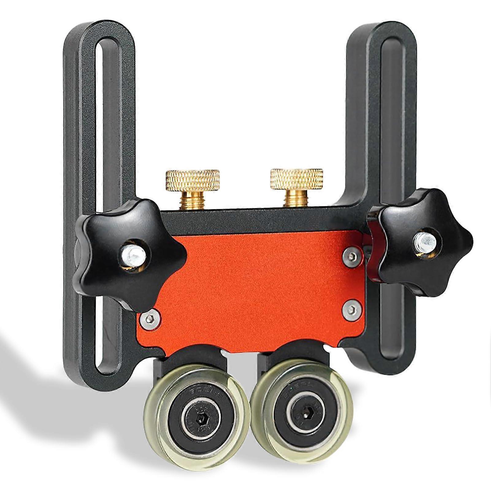 Adjustable Table Saw Roller Guide with Precision Height Adjustment and ShockAbsorbing PU Wheels