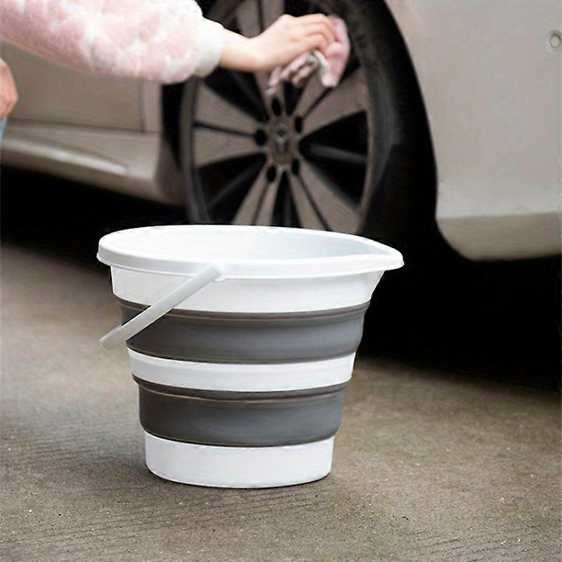 1pc Collapsible Multi-Use Bucket - Space-Saving Foldable Design for Car Washing/Camping/Fishing