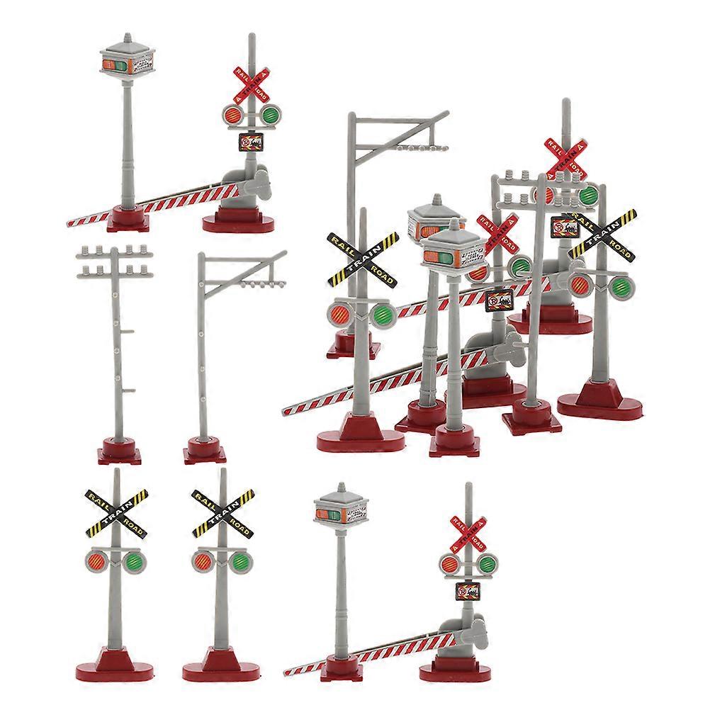 Traffic Sign Model for Model Train with Plastic Material 2Sets Included