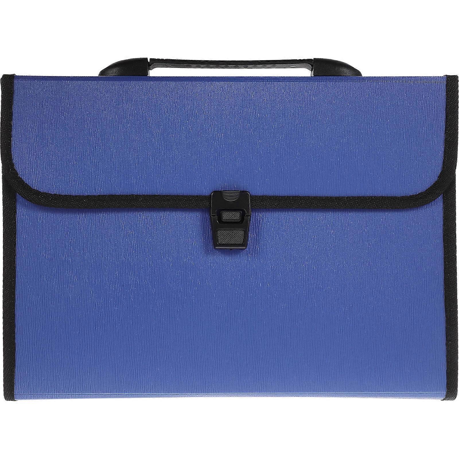 Portable Expanding File Folder for Document Storage 12 Pockets with Buckle