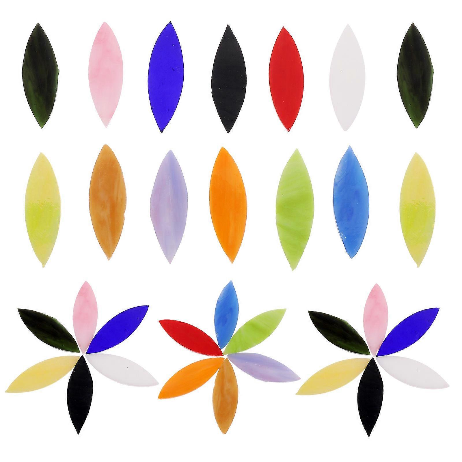 Assorted Tiles for Crafts with 28Pcs Iridescent Mosaic Sheets