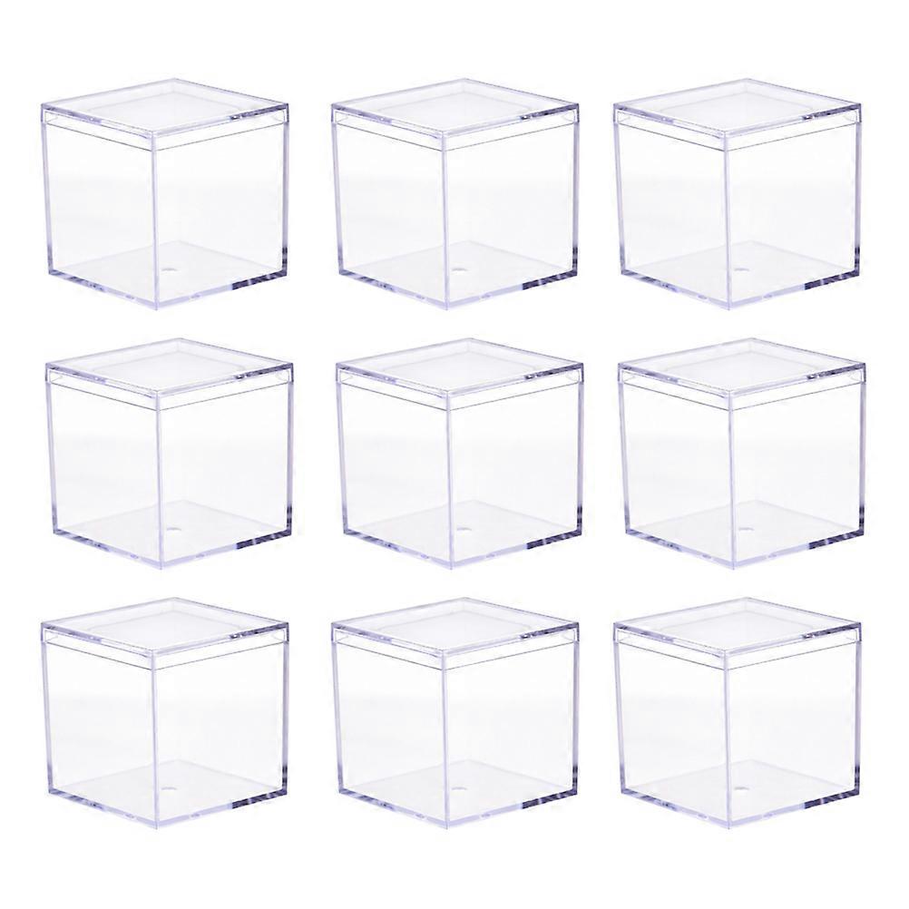 Household Jewelry Box Acrylic Packaging Box for Storage 9Pcs Set