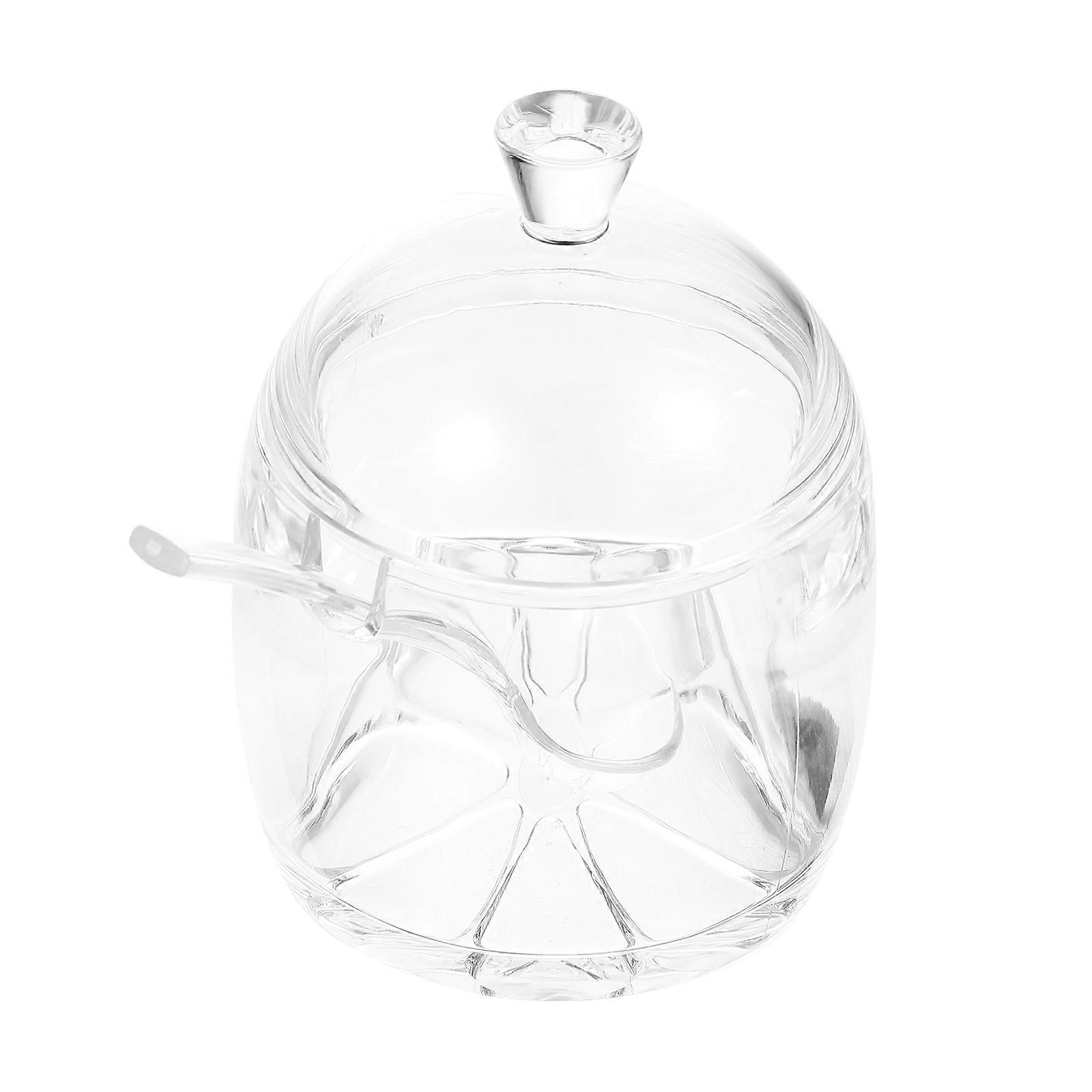 Transparent Acrylic Seasoning Container with Lid for Kitchen