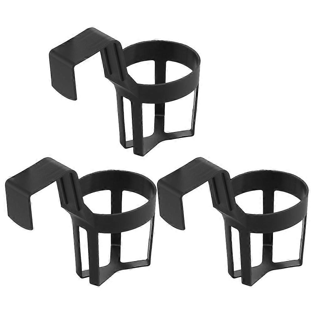 Car Cup Holder Multi-Function for Storage 3Pcs Portable Black Rack
