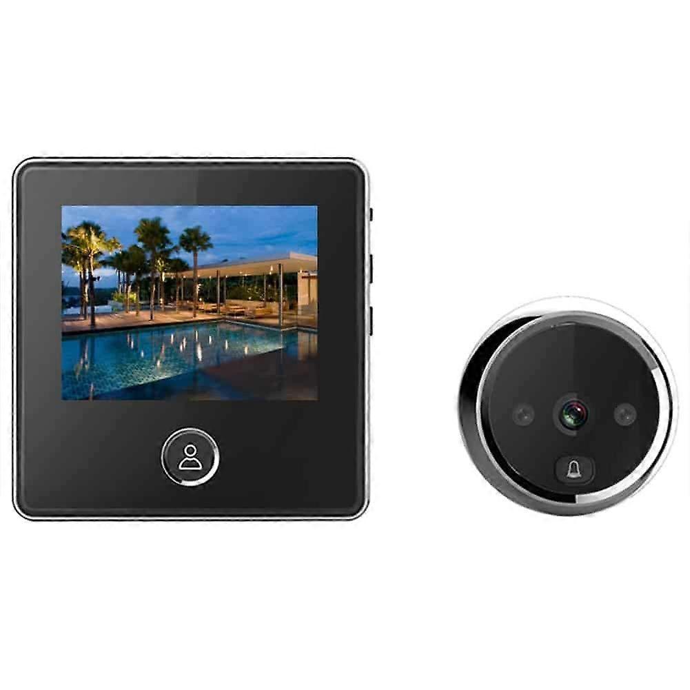Wired Door Viewer Camera with 3' LCD Display, 1MP Lens, Builtin Battery and Cyclic Storage