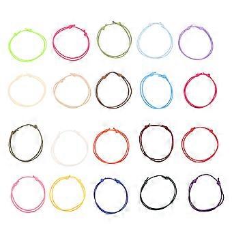 20pcs Puppy Collar - Adjustable Soft Puppy Id Collars 20 Colors - Multi Colored Whelping Bands For Newborn Dog And Kitten Identification