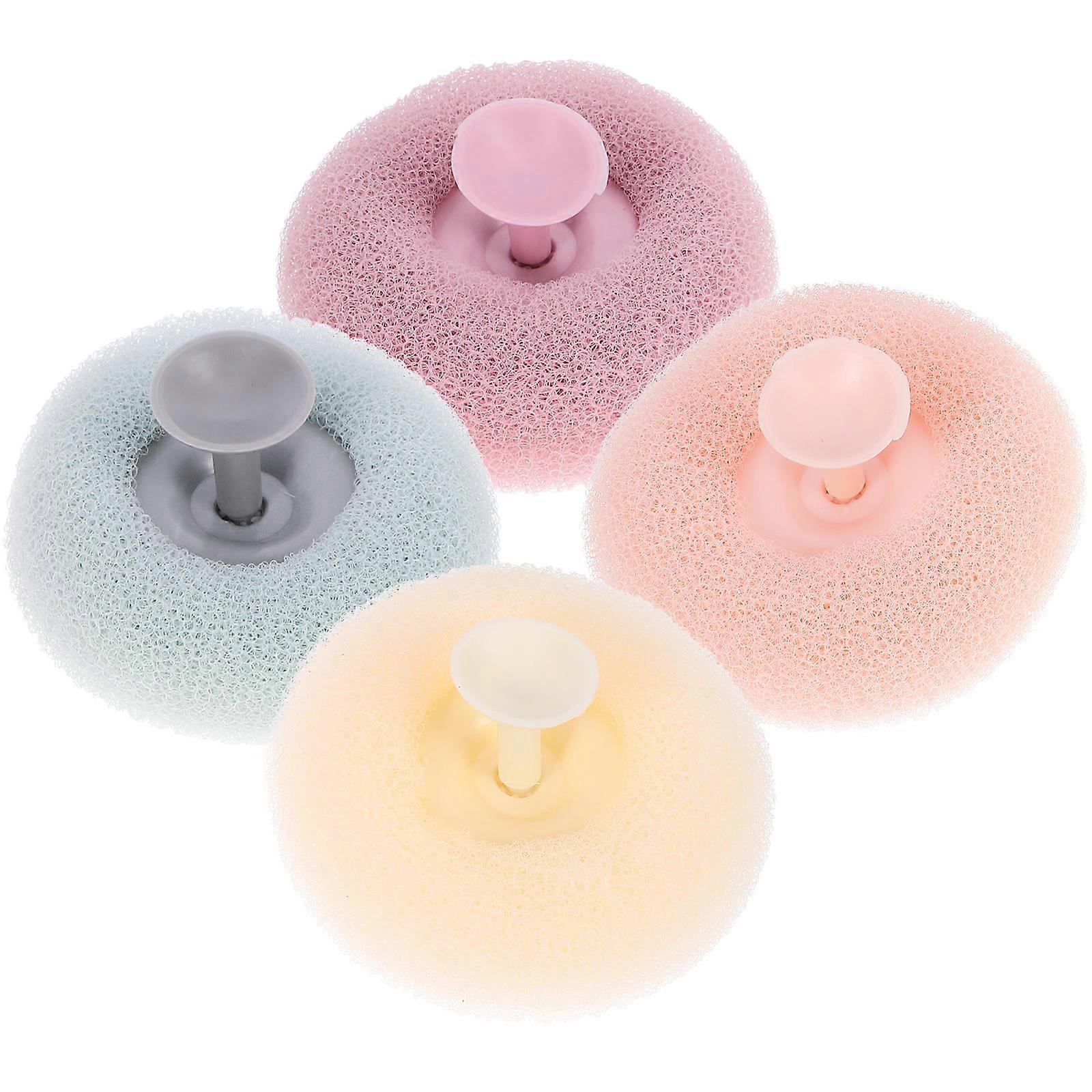 Body Scrubber for Bathing 4Pcs Bath Scrubber Ball Shower Tool with Suction